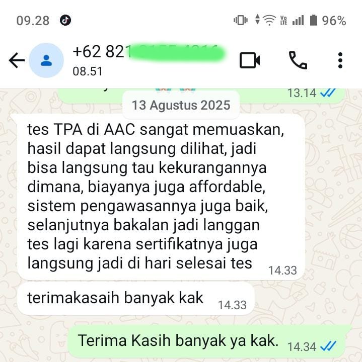 testimoni AAC